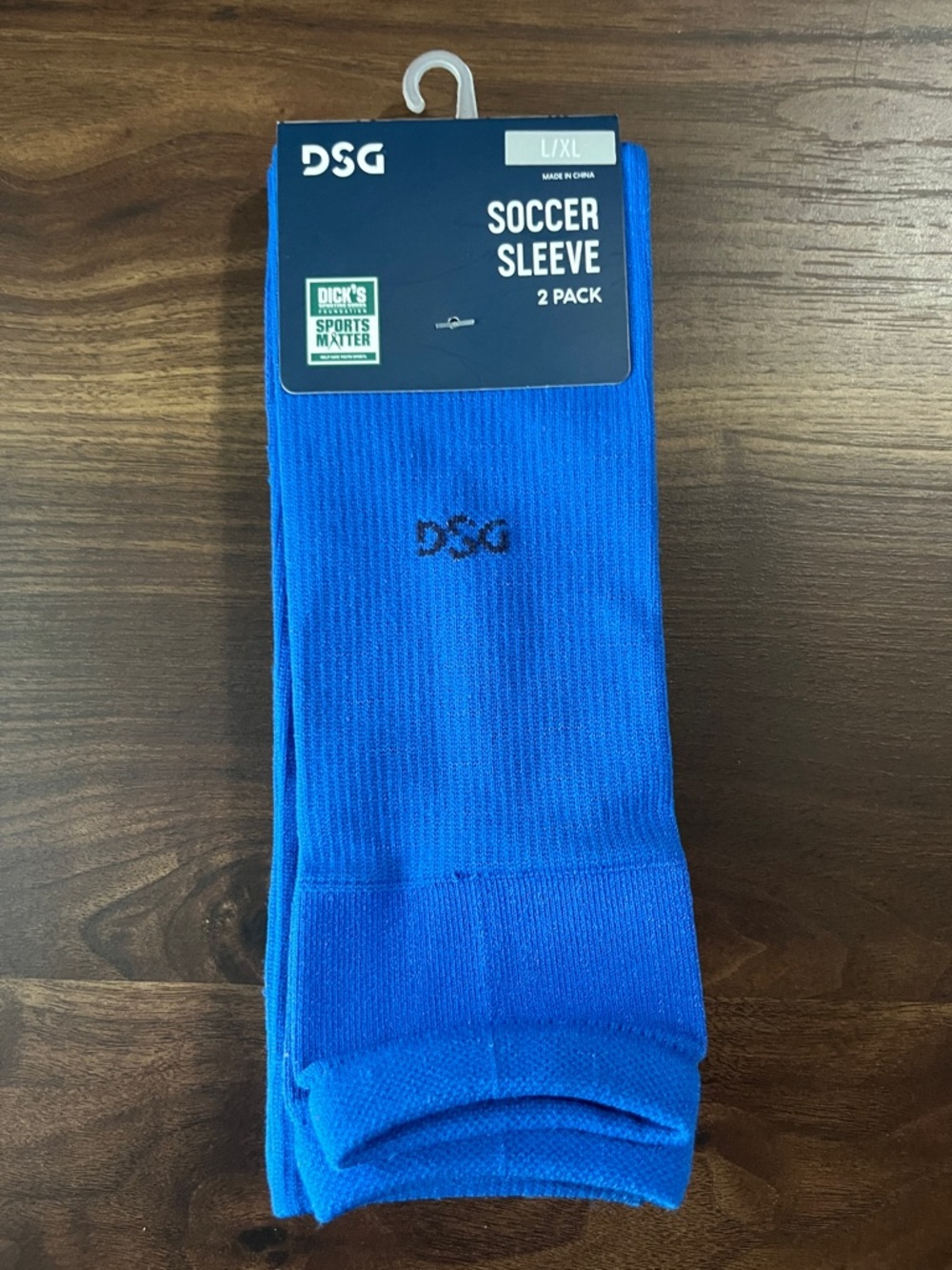 DSG Royal Blue Soccer Sleeve Socks - 2 Pack
